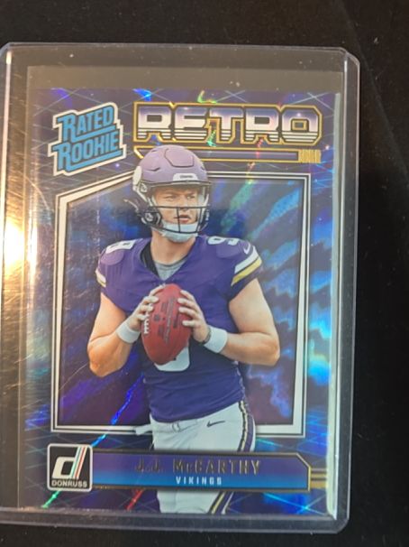 2024 Panini Donruss #2 JJ McCarthy Rated Rookie Retro — front