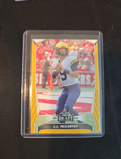 2023 Leaf Draft #22 J.J. McCarthy — front