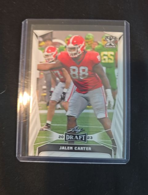 2023 Leaf Draft #52 Jalen Carter — front