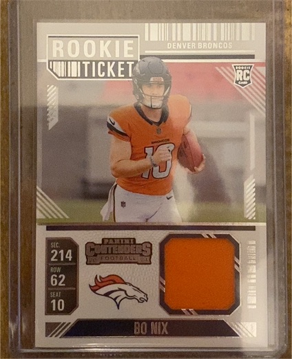 2024 Panini Contenders Rookie Ticket #RTS-BNX Bo Nix — front