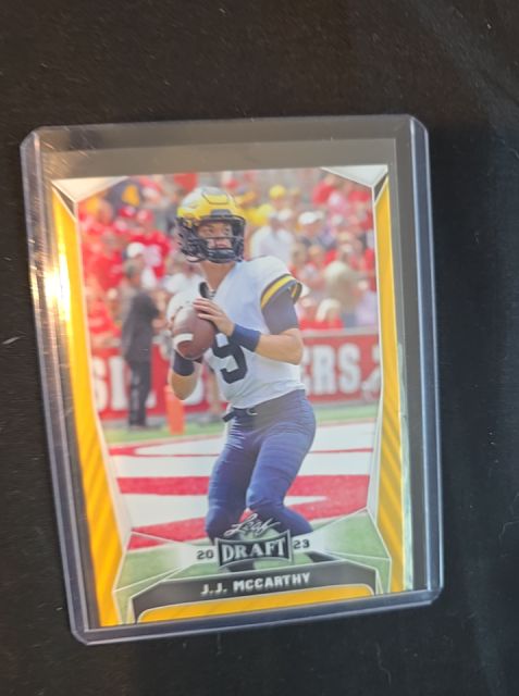 2023 Leaf Draft #22 J.J. McCarthy — front