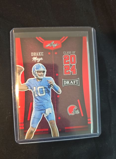 2023 Leaf Draft - Class of 2024 #79 Drake Maye — front
