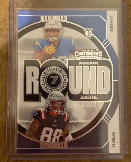 2024 Panini Contenders Round Numbers #7 Brenden Rice Jaheim Bell — front