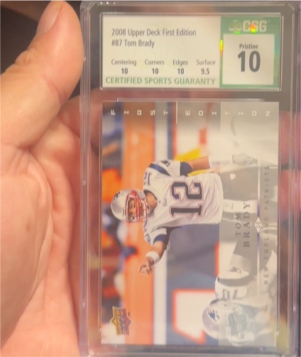 2008 Upper Deck First Edition #87 Tom Brady — front