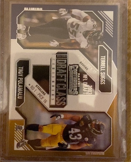 2024 Panini Contenders Historic Draft Class Terrell Suggs/Troy Polamalu — front
