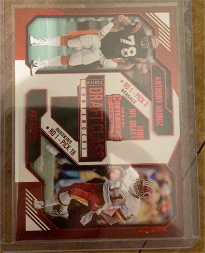 2024 Panini Contenders Historic Draft Class #4 Anthony Munoz & Art Monk — front