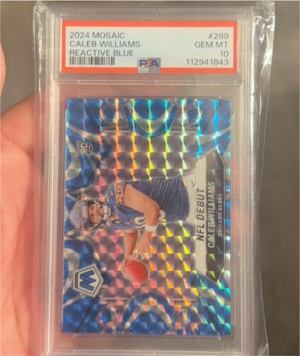 2024 Panini Mosaic #289 Caleb Williams NFL Debut Reactive — front