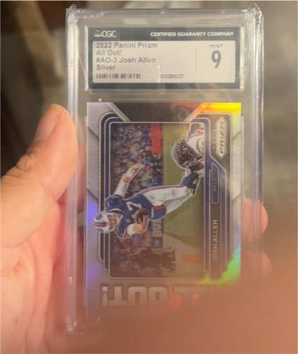 2022 Panini Prizm All Out #AO-3 Josh Allen Silver — front