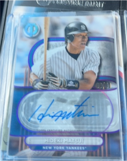 2024 Topps Tribute #TA-HM Hideki Matsui — front
