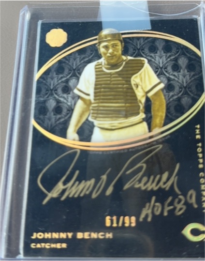 1989 Topps Gold #61 Johnny Bench — front