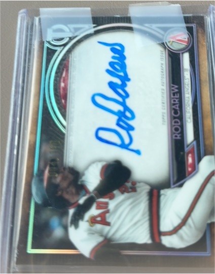 2020 Topps Tribute #TA-RC Rod Carew — front