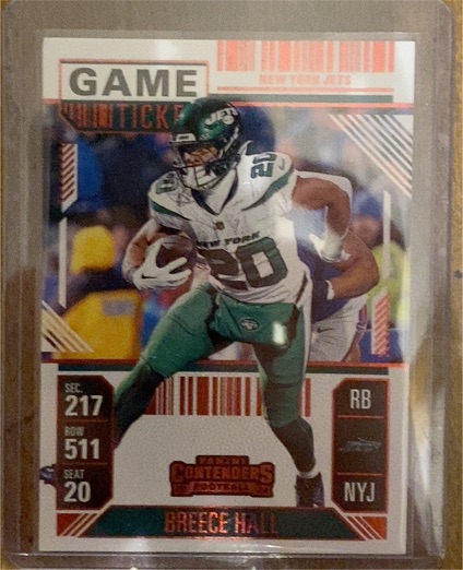 2024 Panini Contenders #76 Breece Hall — front
