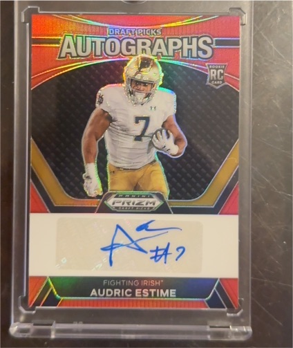 2024 Panini Prizm Draft Picks Autographs #DPA-AE Audric Estime — front