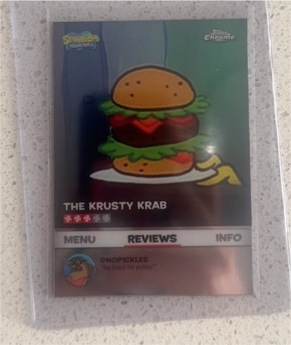2025 Topps Chrome SpongeBob #BB-16 The Krusty Krab — front