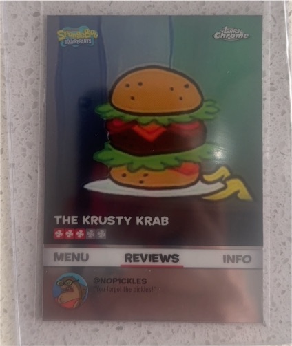 2025 Topps Chrome SpongeBob #BB-16 The Krusty Krab — front