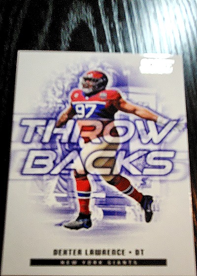 2025 Panini Score #16 Dexter Lawrence Throwbacks — front