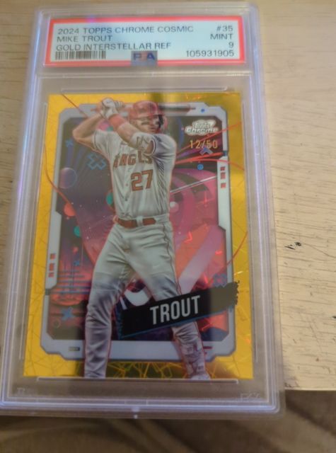 2024 Topps Chrome Cosmic #35 Mike Trout — front