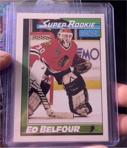 1991-92 O-Pee-Chee #4 Ed Belfour — front