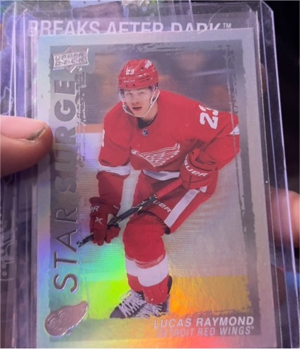 2023-24 Upper Deck Series 1 Star Surge #SS-25 Lucas Raymond — front