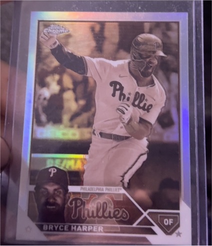 2023 Topps Chrome #3 Bryce Harper Sepia Refractor — front