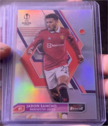 2022-23 Topps Finest UEFA #120 Jadon Sancho — front
