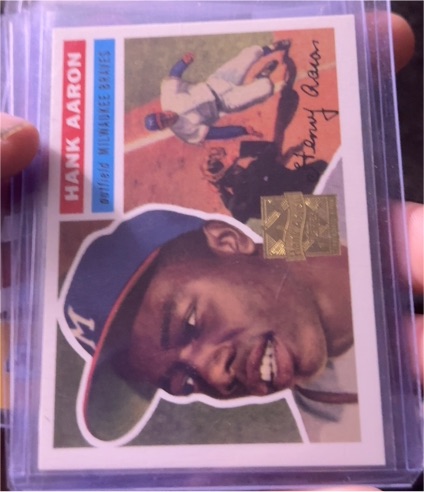 1956 Topps #31 Hank Aaron — front