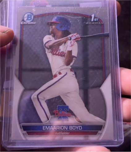2023 Bowman Chrome #BCP-128 Emaarion Boyd — front