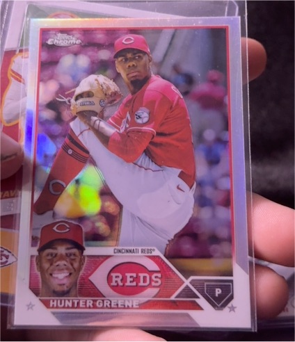 2023 Topps Chrome #40 Hunter Greene — front