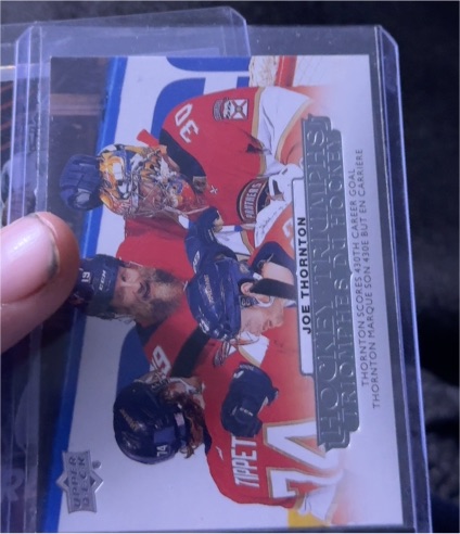 2022-23 Upper Deck Tim Hortons Hockey Triumphs #HT-18 Joe Thornton — front