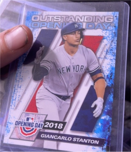 2021 Topps Opening Day Outstanding Opening Day #OOD-5 Giancarlo Stanton — front