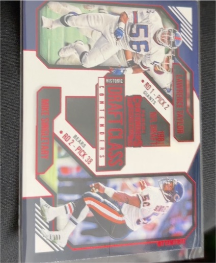 2024 Panini Contenders #5 Lawrence Taylor / Mike Singletary Historic Draft Class — front