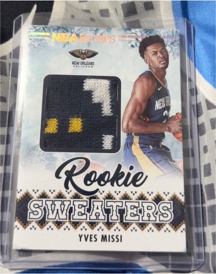 2024-25 Panini NBA Hoops Rookie Sweaters Yves Missi — front