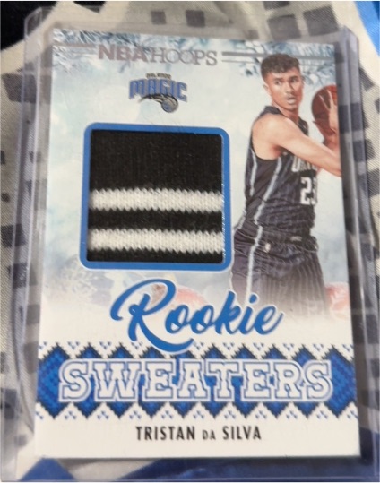 2024-25 Panini Hoops Rookie Sweaters #RSW-TDS Tristan Da Silva — front