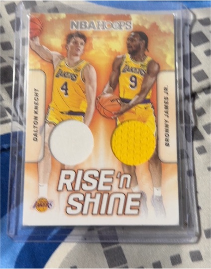 2024-25 Panini NBA Hoops #RSD-DBL Dalton Knecht & Bronny James Jr. — front