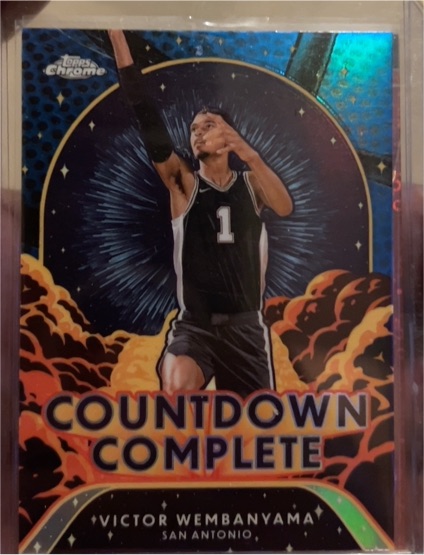 2024-25 Topps Chrome #CC-1 Victor Wembanyama Countdown Complete — front