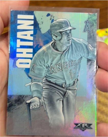 2019 Topps Fire #1 Shohei Ohtani — front