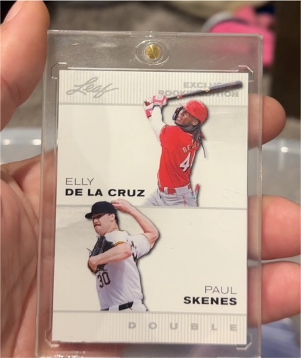2024 Leaf Exclusive Rookie Double #ERE-01 Elly De La Cruz / Paul Skenes — front