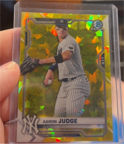 2021 Bowman Chrome #25 Aaron Judge — front