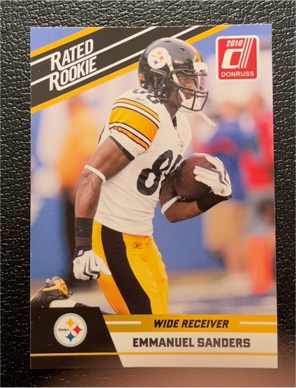 2010 Donruss Rated Rookie #36 Emmanuel Sanders — front