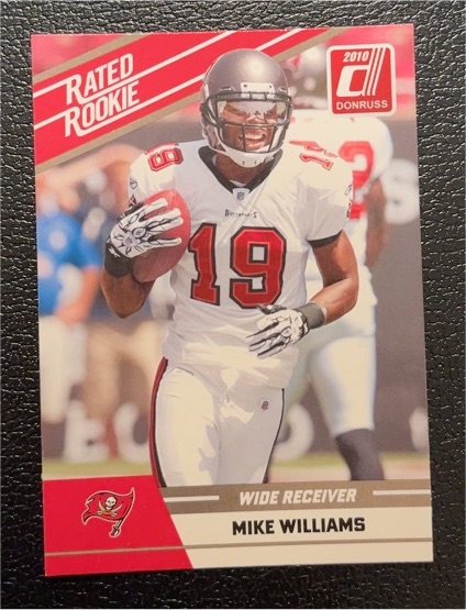 2010 Donruss #74 Rated Rookie Mike Williams — front
