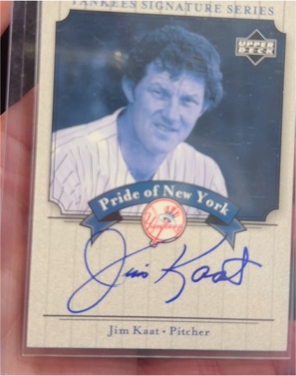 2003 Upper Deck Yankees Signature Series Pride of New York #PN-JK Jim Kaat — front
