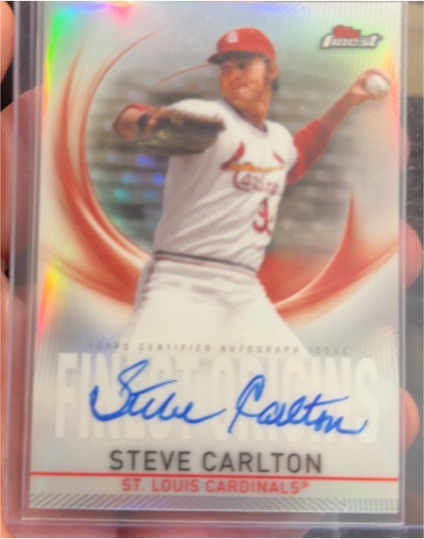2019 Topps Finest Finest Origins Autographs #Steve Carlton — front