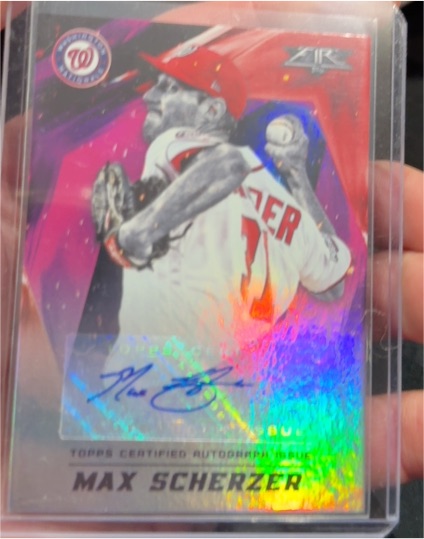 2017 Topps Fire #136 Max Scherzer — front