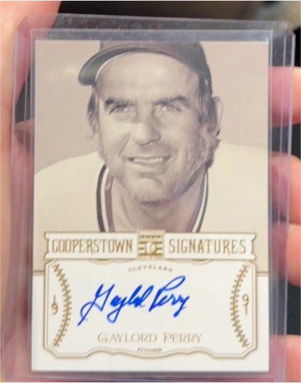 2013 Panini Cooperstown Signatures #HOF-GP Gaylord Perry — front