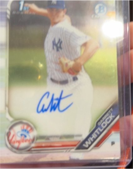 2019 Bowman Chrome #BCP-222 Garrett Whitlock Prospects Refractor — front