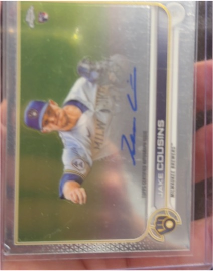 2022 Topps Chrome #RA-JC Jake Cousins Rookie Autographs — front