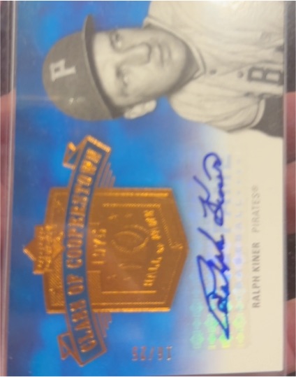 2005 Upper Deck Hall of Fame Class of Cooperstown # Ralph Kiner — front