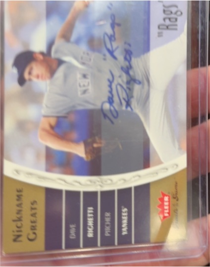 2006 Fleer Greats of the Game Nickname Greats Dave Righetti #NG-DR — front
