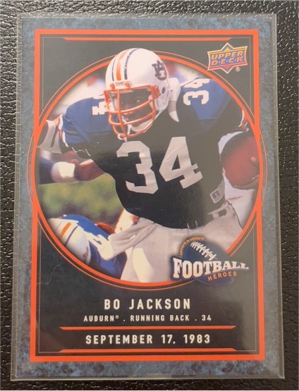 2014 Upper Deck #CFH-BJ5 Bo Jackson College Football Heroes Bo Jackson — front