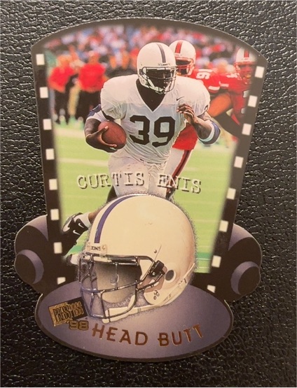 1998 Press Pass #HB4 Curtis Enis Head Butt — front